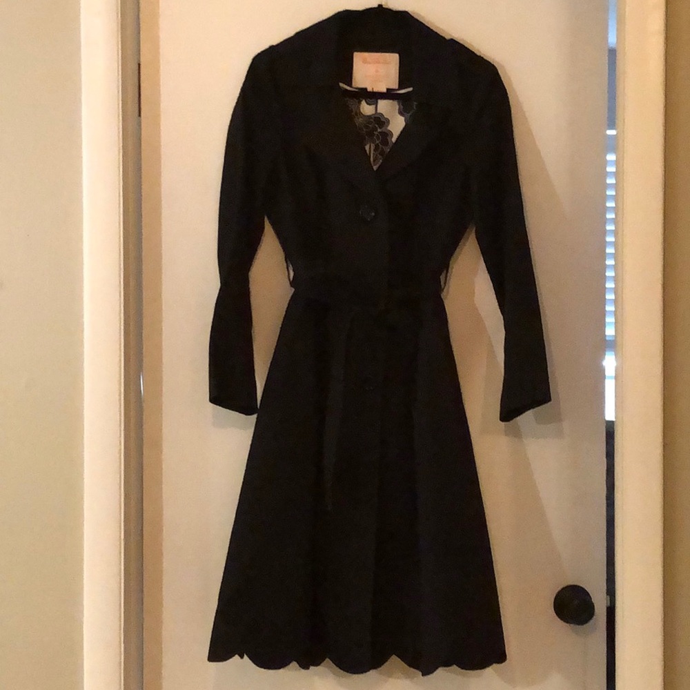 Kate Spade Black Trench Coat